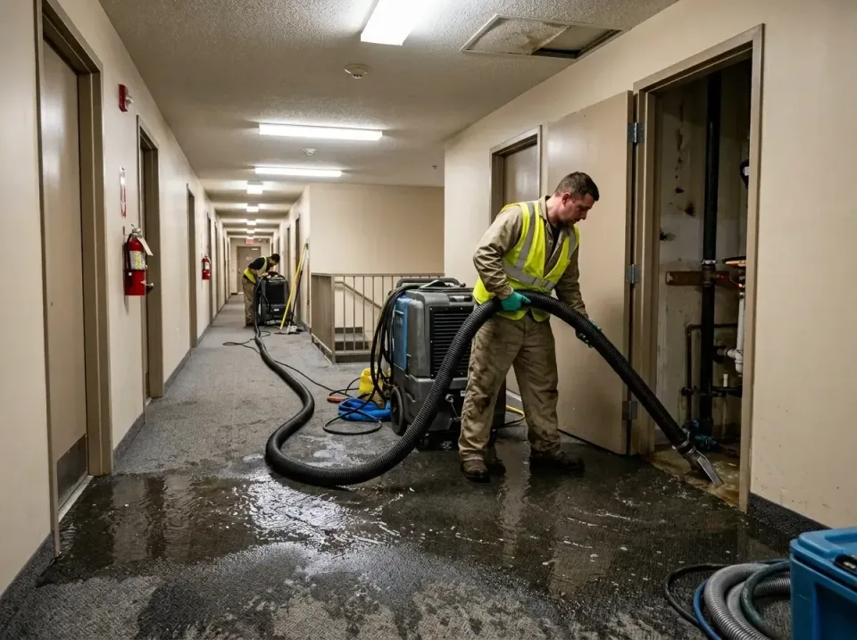 multi-unit-apartment-hallway-f-005 — frequently asked questions, Emergency Burst Pipe Water Extraction & Removal in Pana, IL